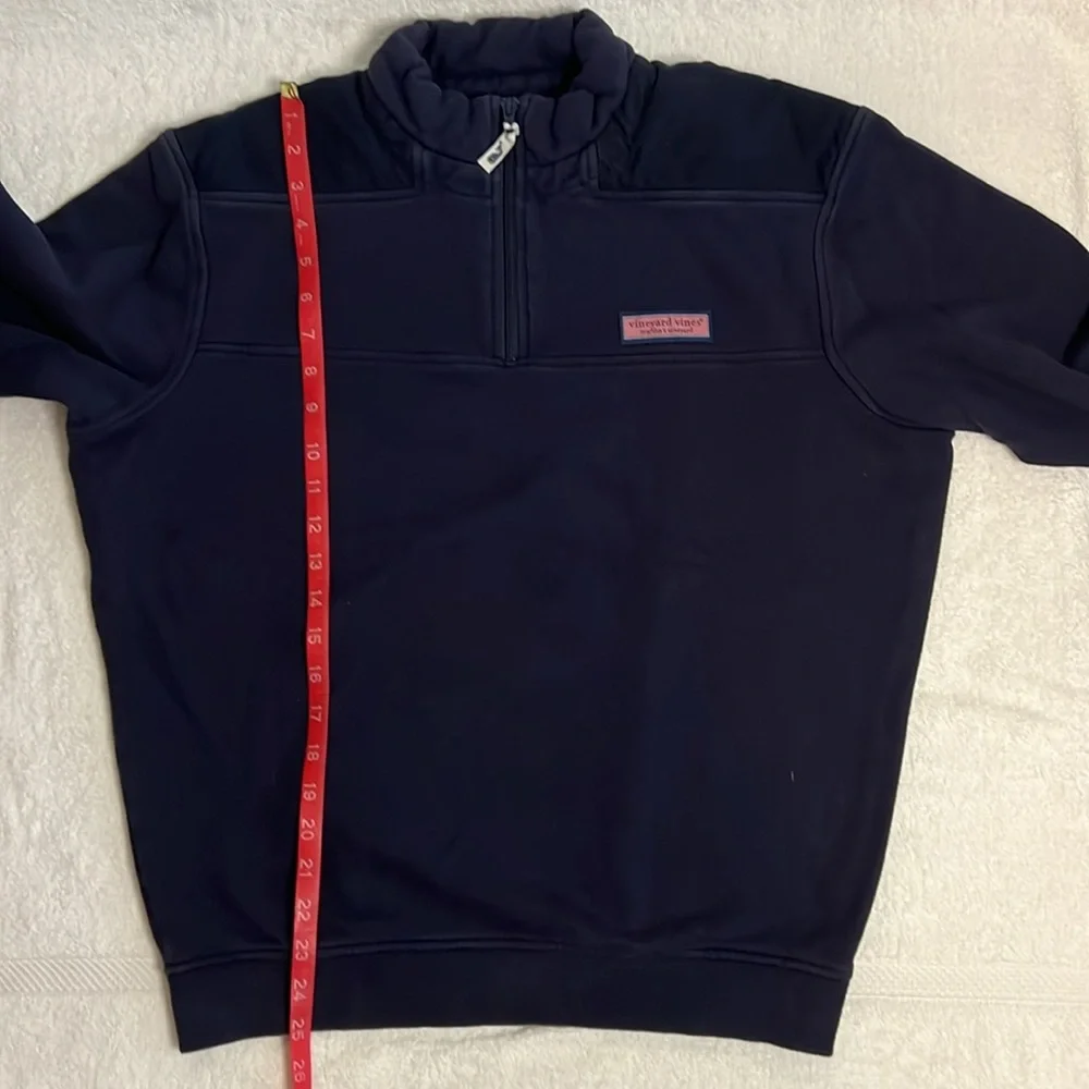Vineyard Vines 3/4 Zip Shep Shirt, Navy, Men’s S - Picture 8 of 9